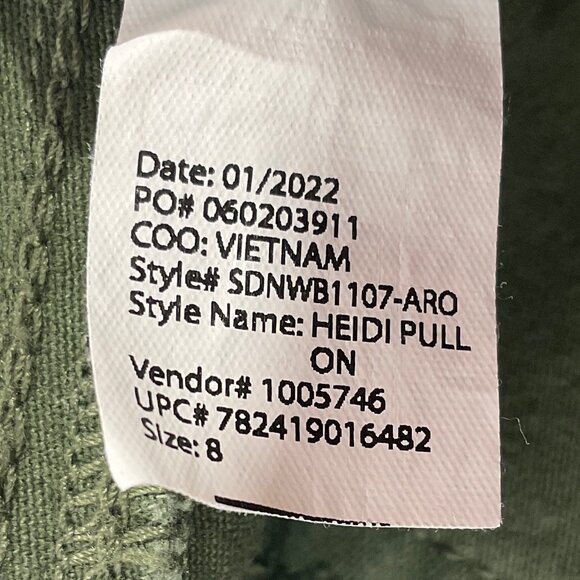 Nine West Green Heidi Pull-On Skinny Sz 8 Pants - Picture 9 of 13